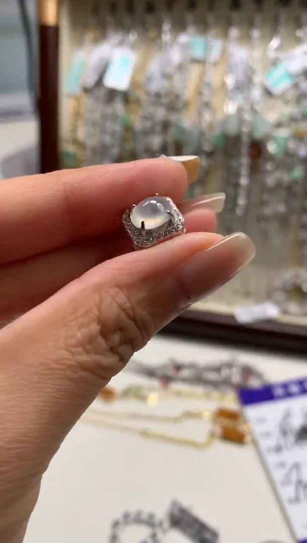 银S925镶嵌戒指翡翠吊坠21