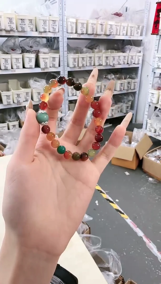 玛瑙/玉髓手链合金Y-F105150