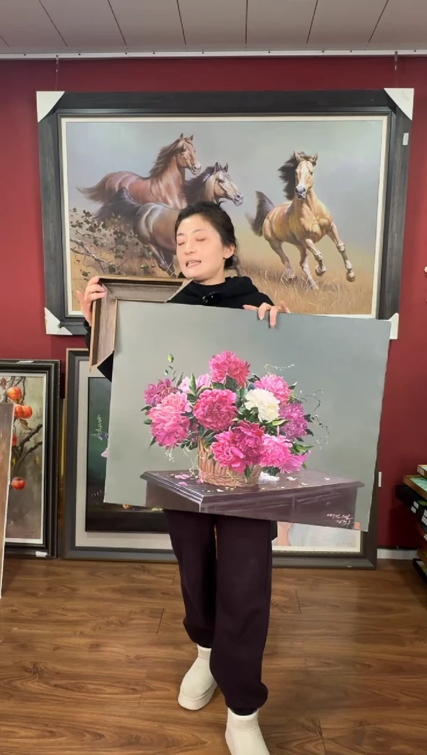 油画【155号】朝鲜原创纯手绘孤品油画丨顺丰包邮丨