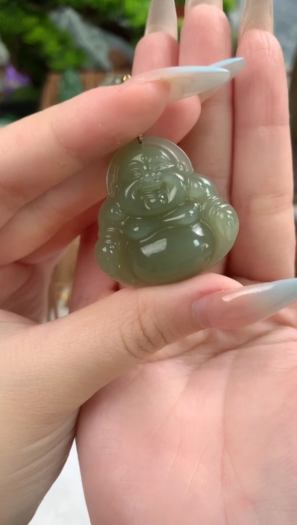 和田玉未镶嵌颈饰吊坠
