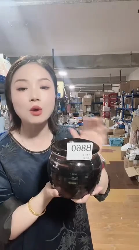 瓷片日本进口家用百货猪油罐B860（新款