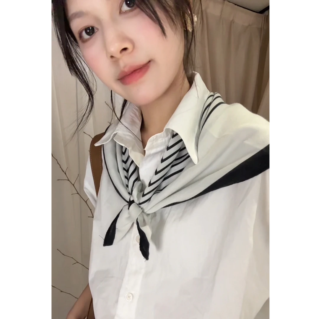 【66x66四季棉绒方巾】韩系百搭休闲气质文艺系脖巾优雅时尚头巾