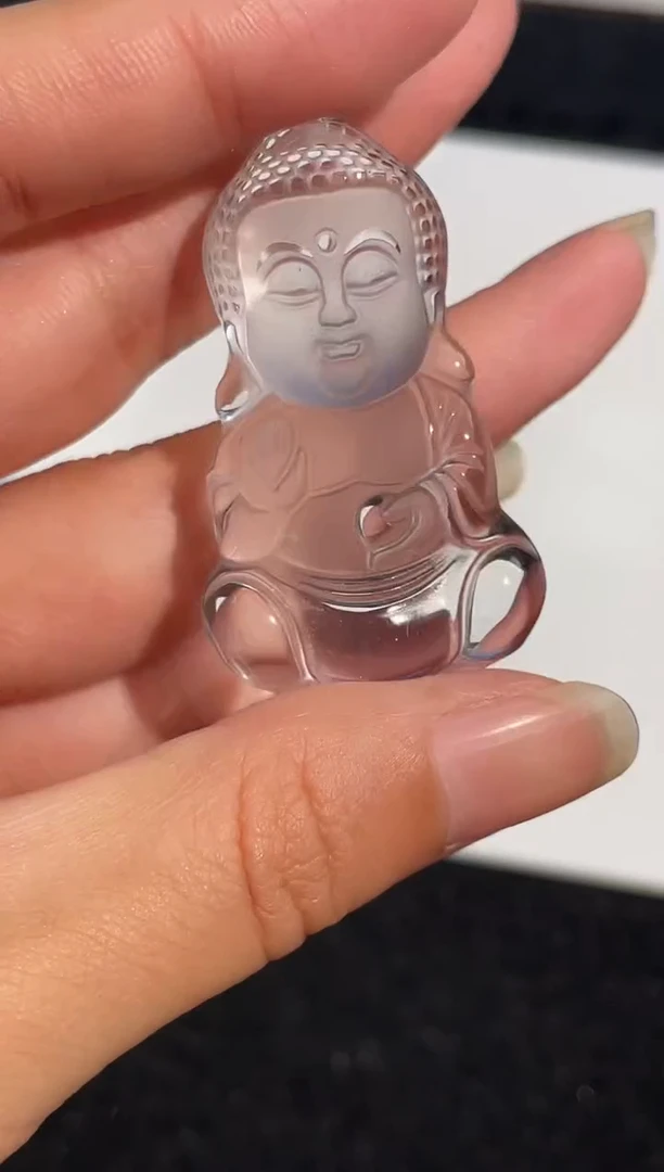未镶嵌颈饰水晶白水晶宝宝佛吊坠