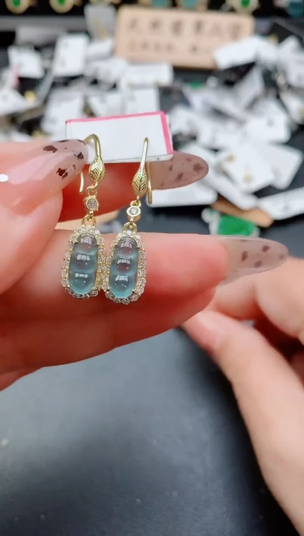 银S925镶嵌戒指翡翠1