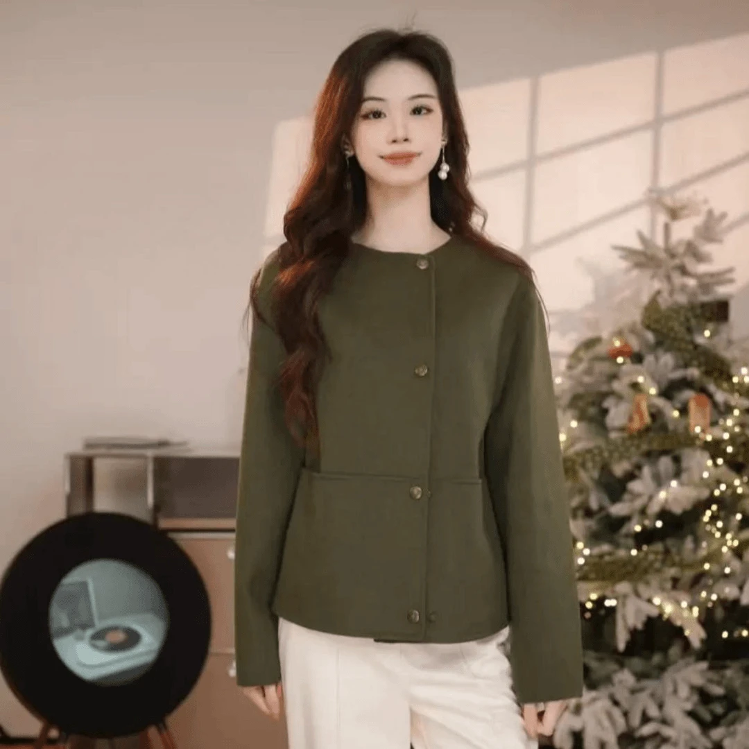 GIRDEAR/哥弟秋冬新款简约休闲百搭时尚绵羊毛爆款外套140029