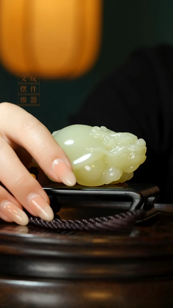 玉《吉祥龙龟》手把件摆件