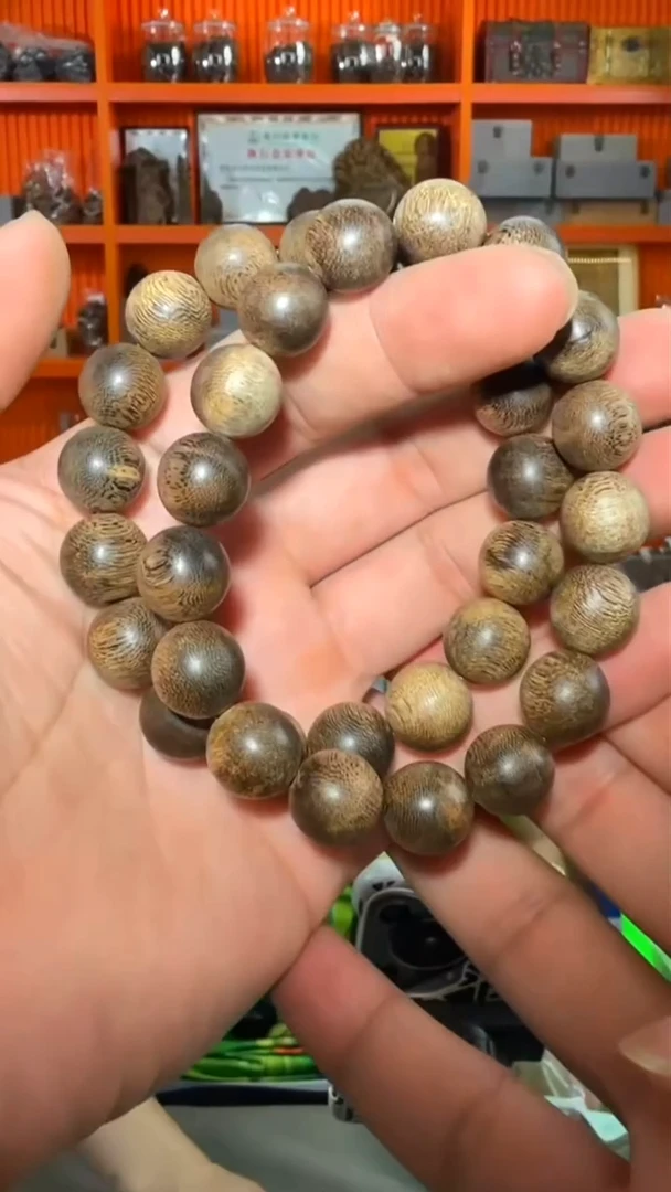 沉香手串110号单圈尖峰岭1.2多样性发一