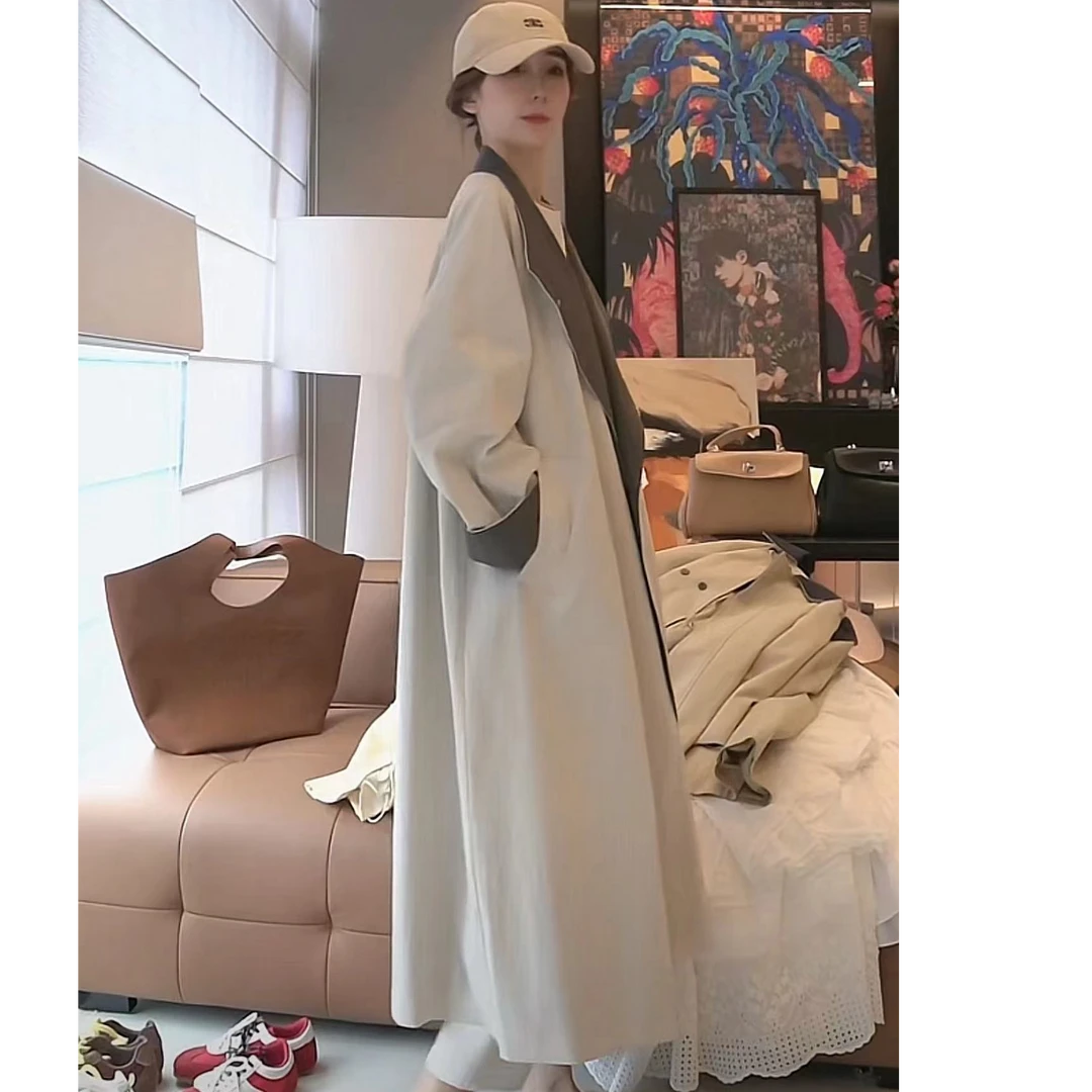 徐靖靖【巴黎时装】2502321欧若风设计简约翻领舒适百搭气质外套