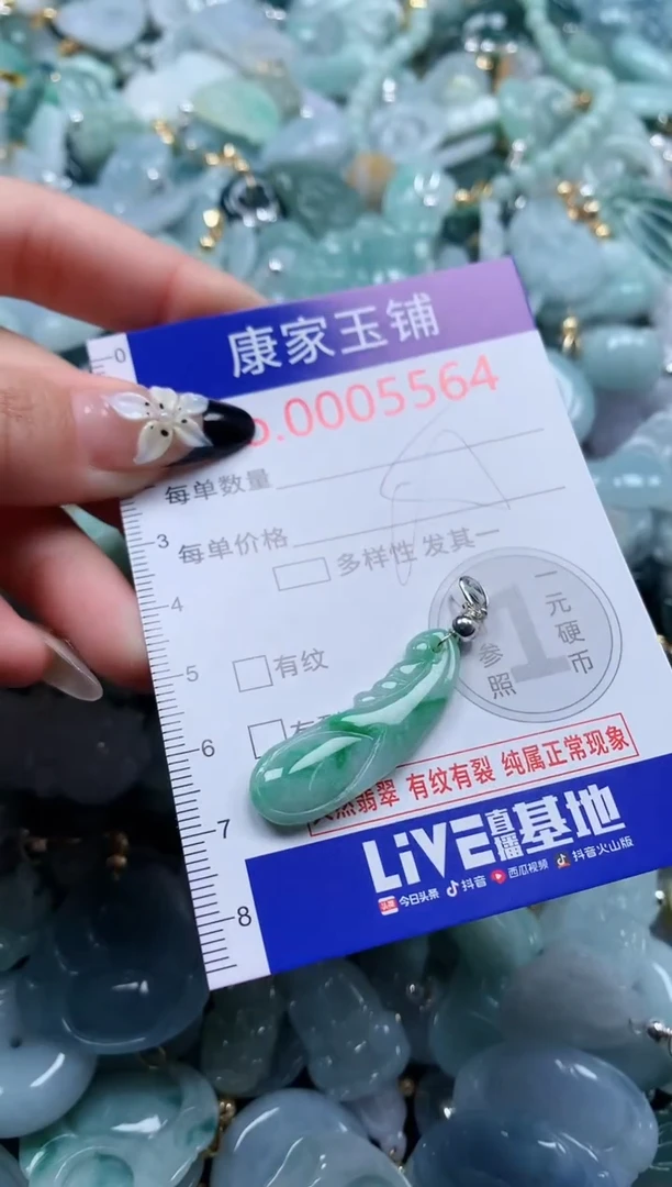 翡翠未镶嵌吊坠(不含链)5564