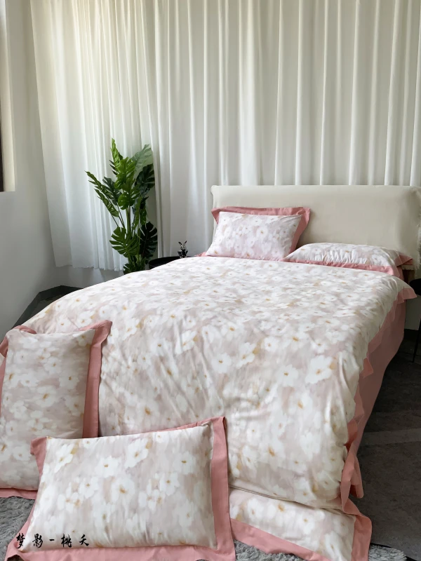 【金志轻奢】ck全棉数码印花四件套-梦影-桃夭