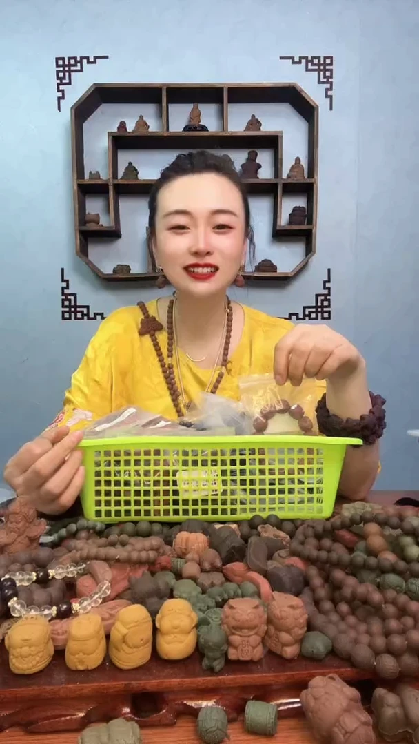 泥塑千金香小象手串