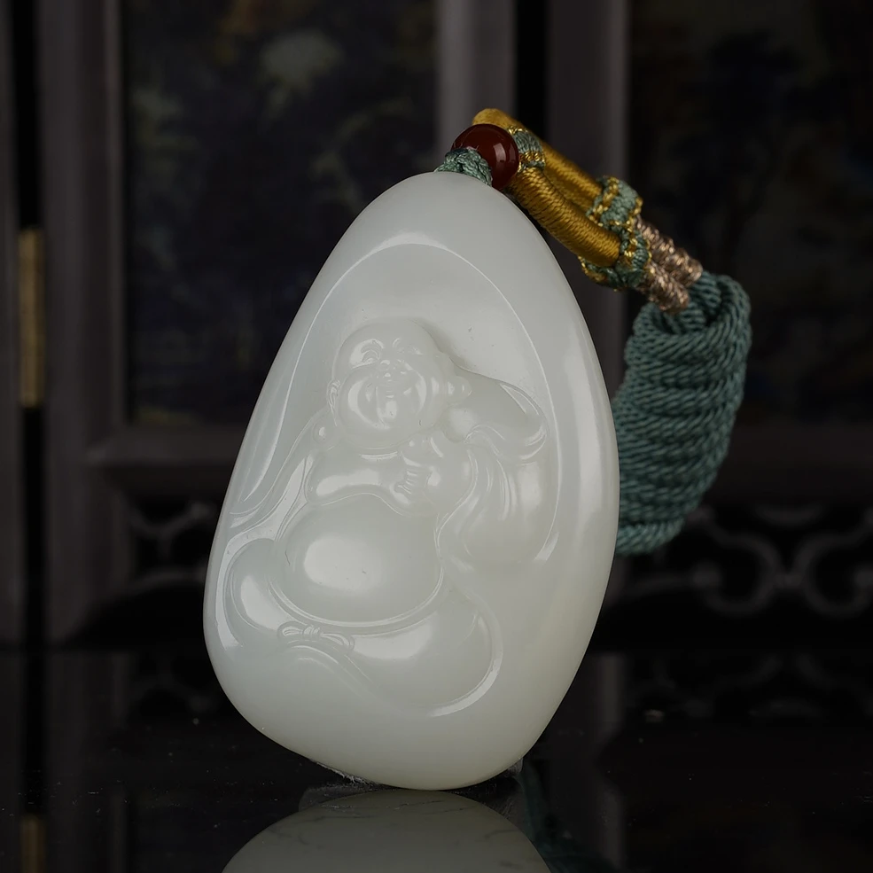 XX11856二十世纪和田玉弥勒挂坠