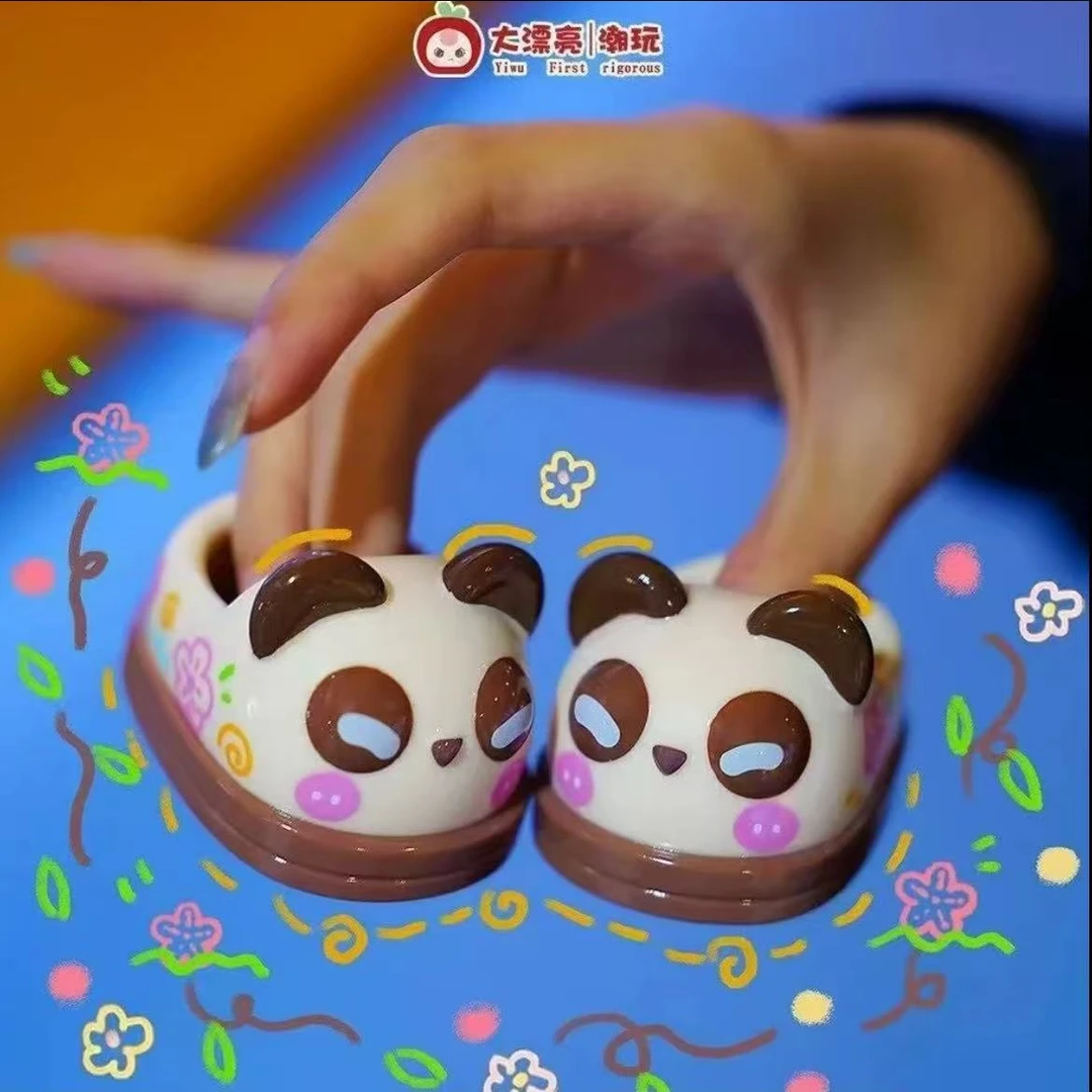 【拆盒】摸鱼娃三岁鞋子毛绒系列盲盒可爱潮玩摆件