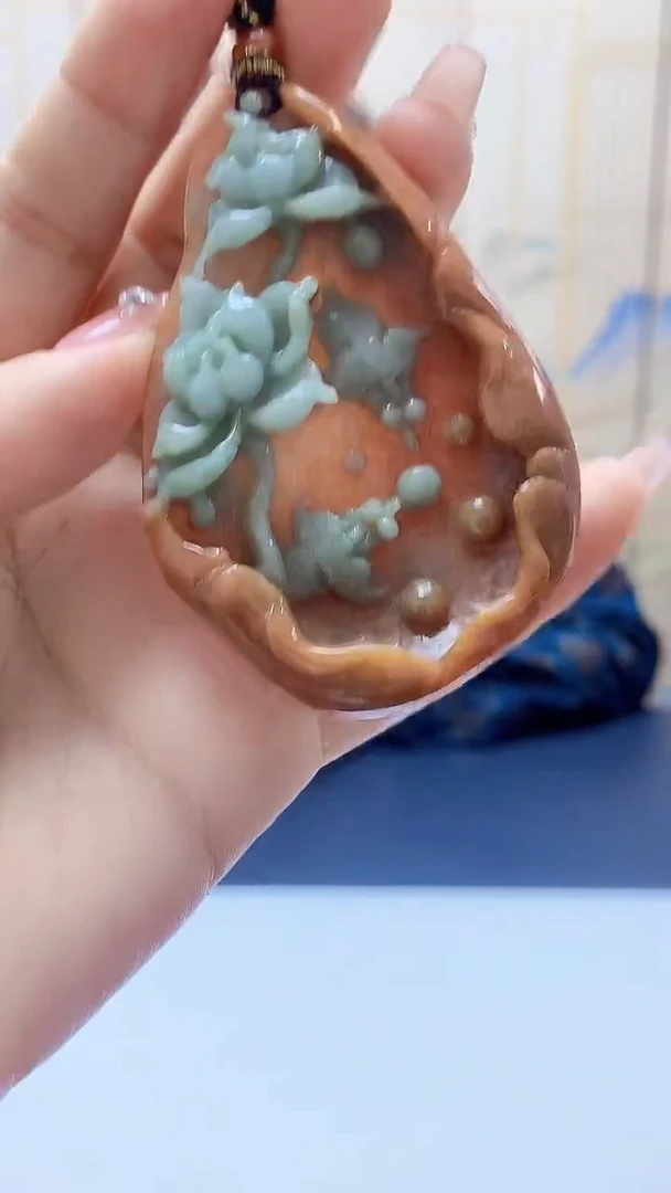 未镶嵌定制翡翠5159ty-毛货挂件14