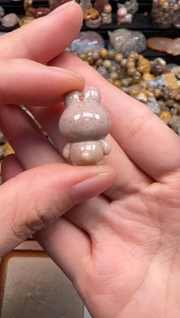 硅化珊瑚（珊瑚玉）未镶嵌颈饰667