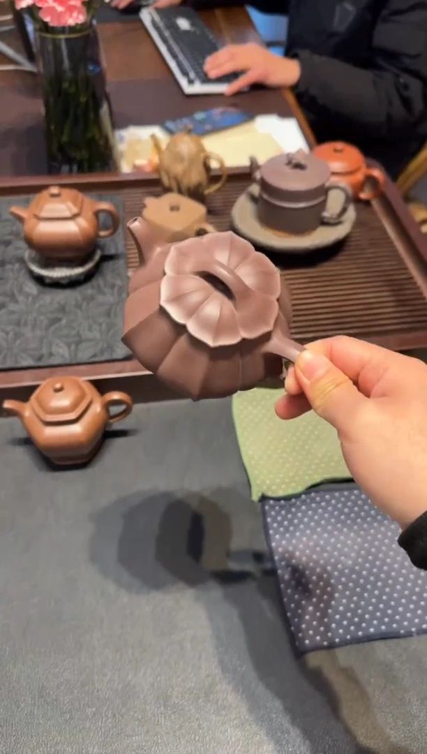 【闪购商品】紫砂茶壶筋瓢 天青泥