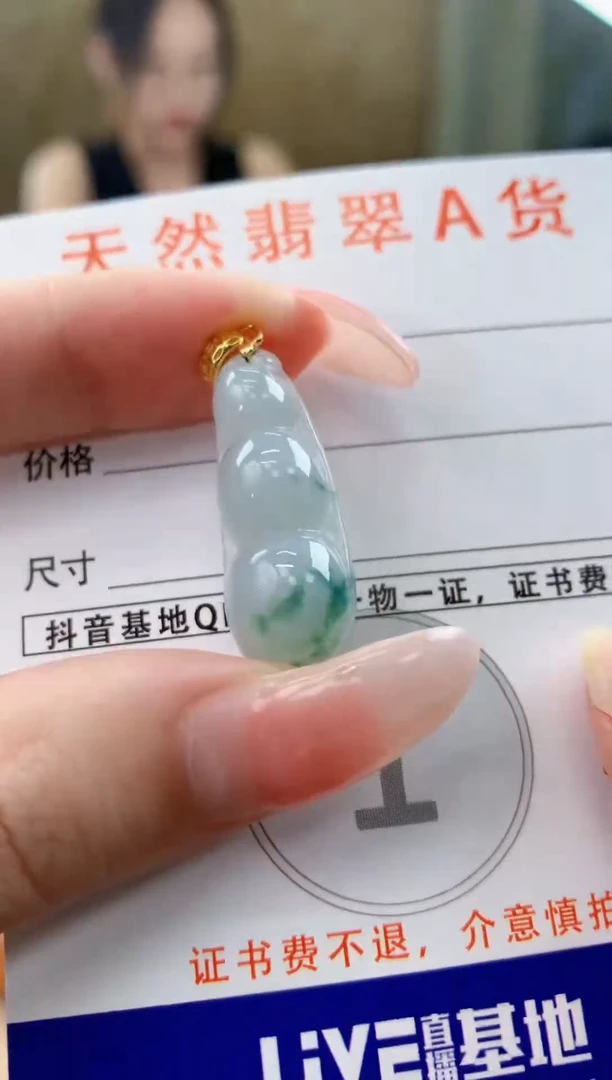 颈饰未镶嵌翡翠天然A货翡翠挂件