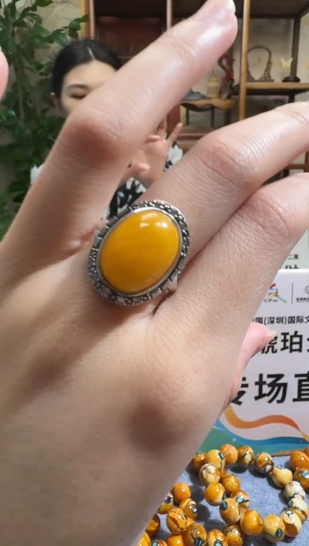 银S925镶嵌颈饰蜜蜡2326天然蜜蜡珠宝奇石假一赔十