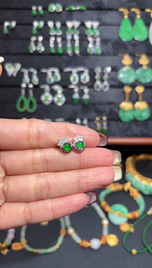 【闪购商品】翡翠颈饰银S925镶嵌蛋面/支持复检/一件