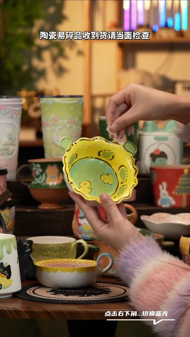 瓷片C021景德镇原创手工陶瓷