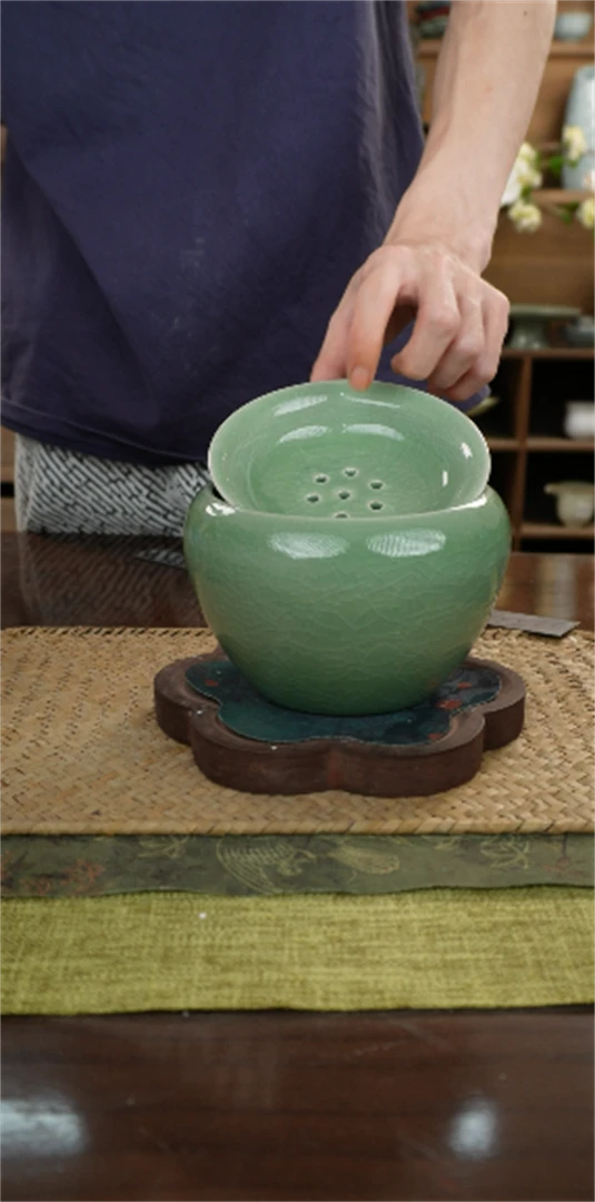 【闪购商品】苹果茶渣缸+过滤A