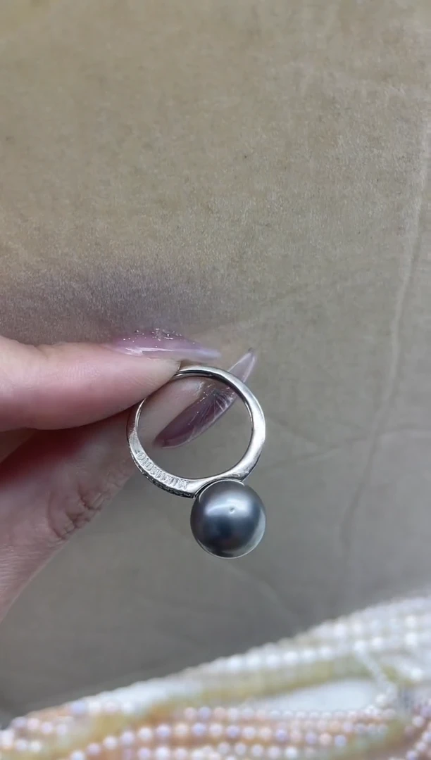 【闪购商品】海水珍珠戒指银S925镶嵌140