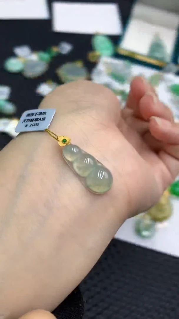 【闪购商品】翡翠颈饰18K金镶嵌            8