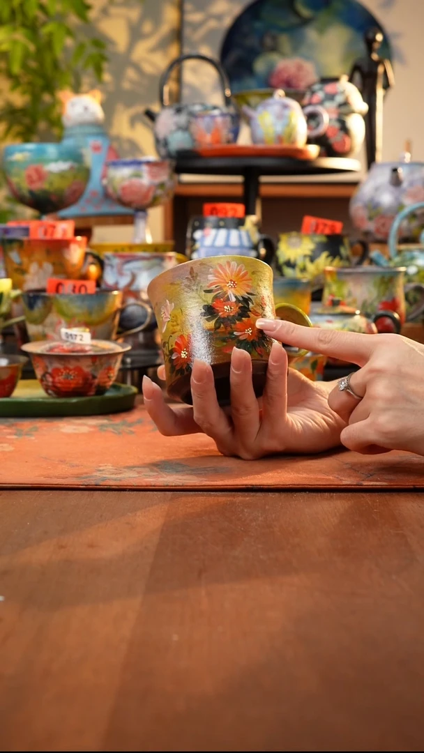 瓷片景德镇手工手绘292