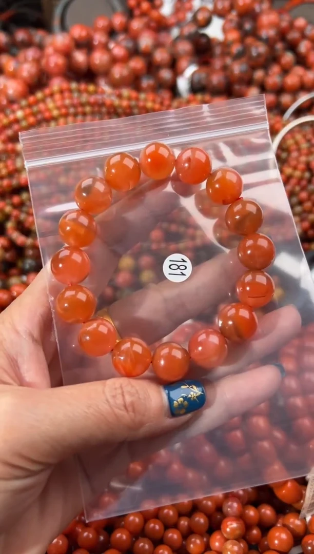 未镶嵌手串南红玛瑙12+