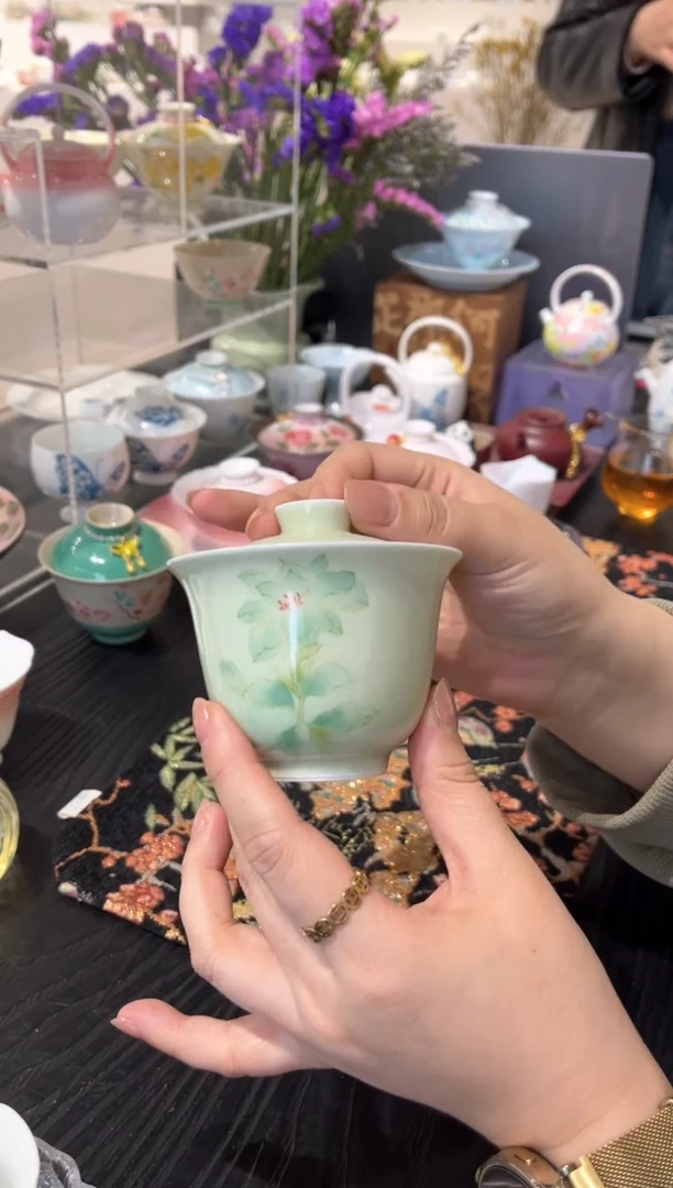 【闪购商品】明知山志-艾绿-流绪微梦-华初盖碗