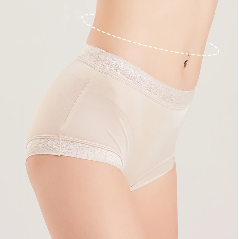 【F·J】夏季薄款女士桑蚕丝三角裤中腰包臀女生性感内裤TG01S002