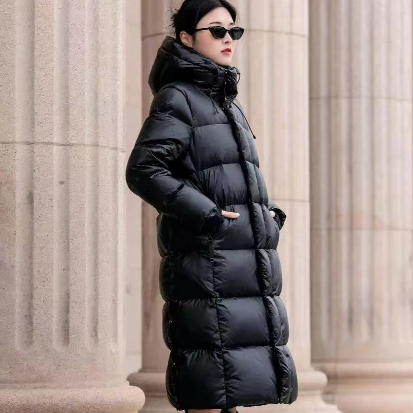 【黑金羽绒服/慧慧专属】长款黑金过膝羽绒服宽松加厚鸭绒