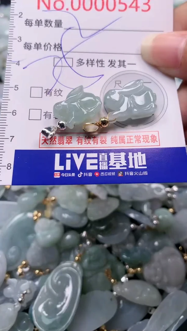 吊坠(不含链)未镶嵌翡翠543