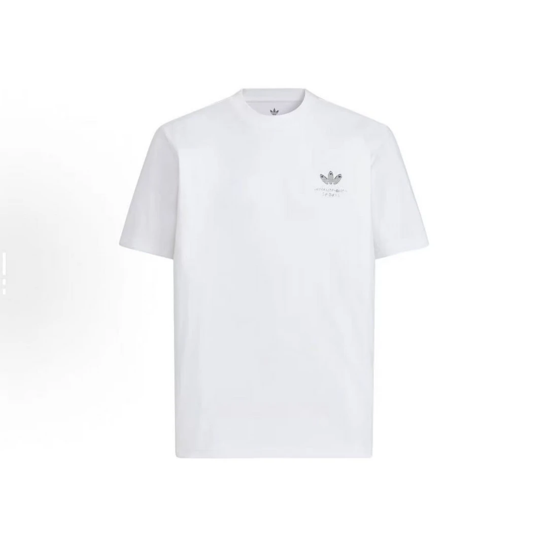 adidas/阿迪达斯潮流HJ TRASH时尚运动圆领短袖T恤男款白色KA2248