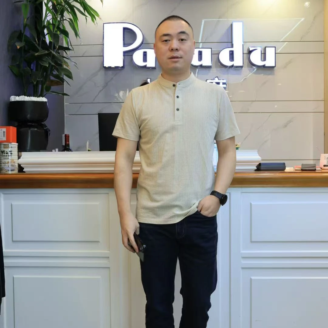 帕萨度男士夏季商务立领休闲T恤MFM-6