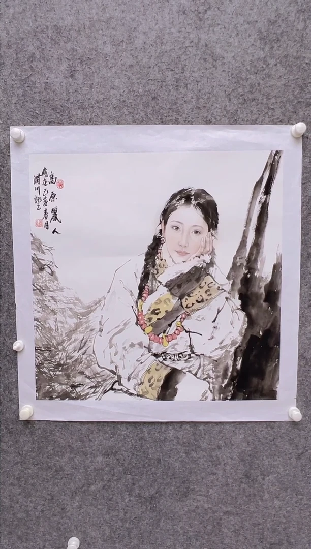 【闪购商品】绘画贺润川-4平尺-国画作品-红