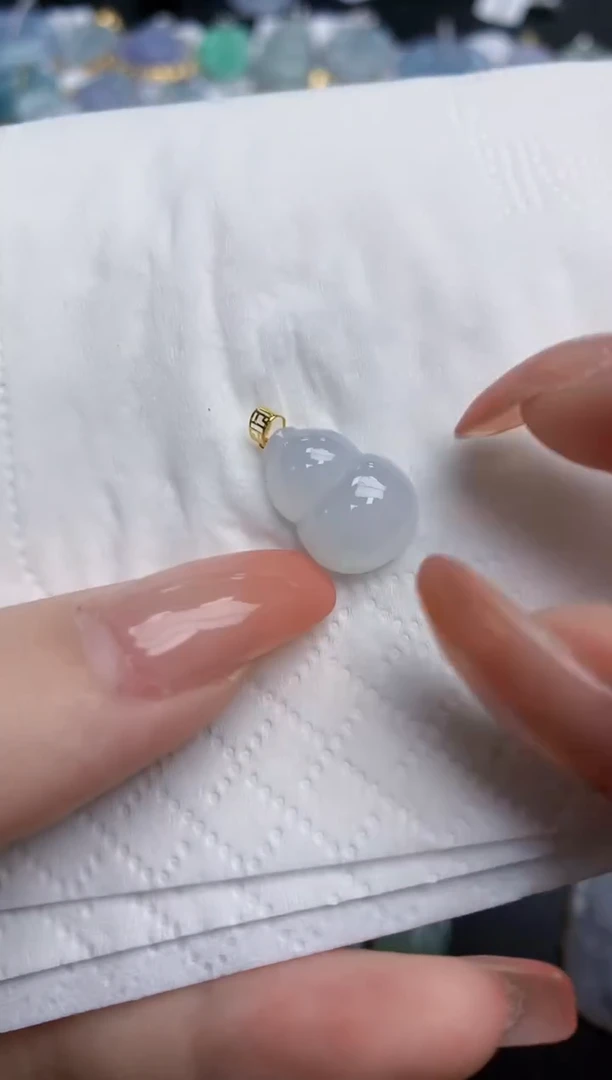 【闪购商品】翡翠颈饰18K金镶嵌天然缅甸翡翠A货