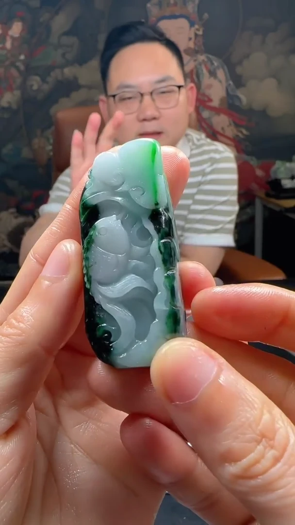 【闪购商品】定制翡翠未镶嵌L-@@QJXC11838