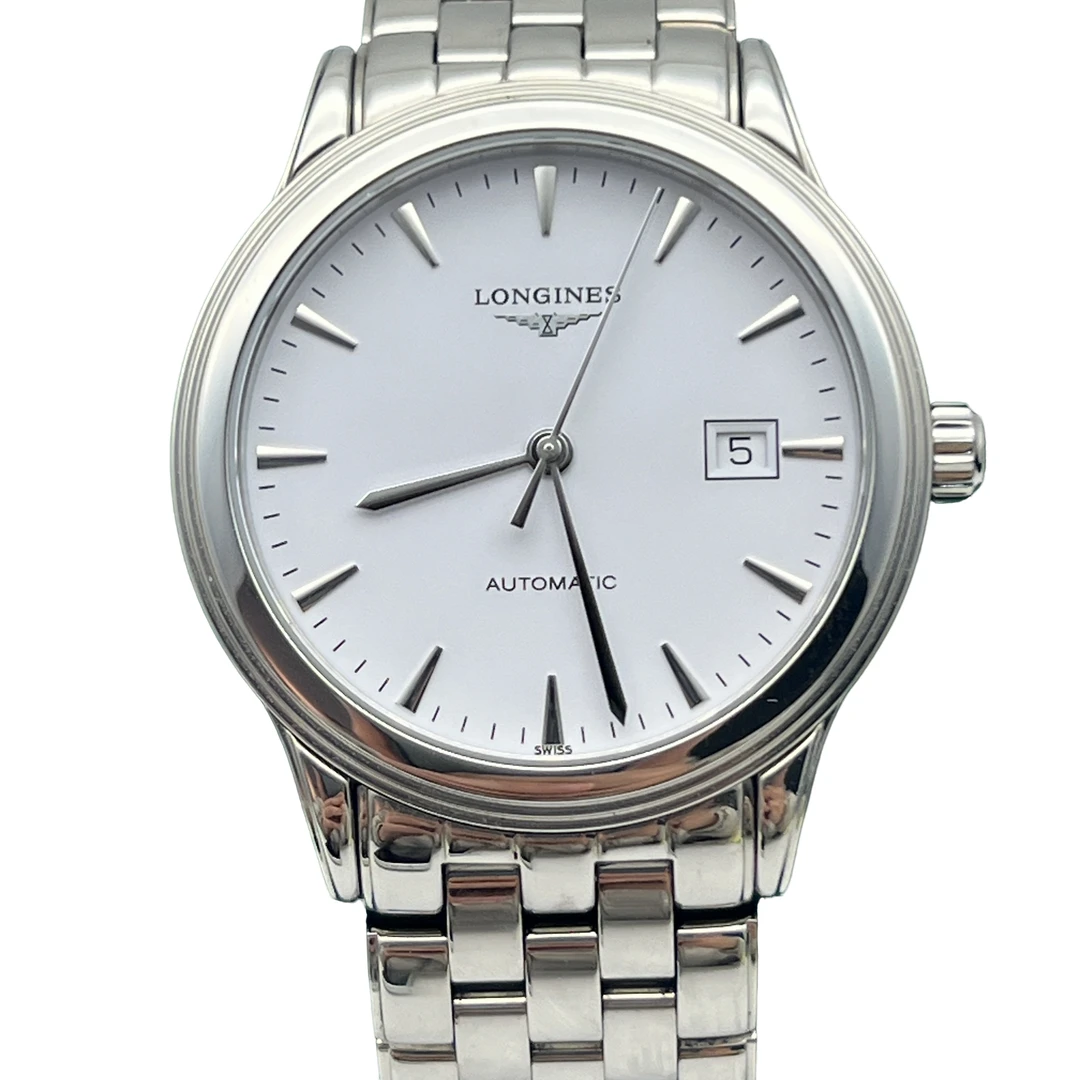 99新 Longines/浪琴 军旗/臻耀/男士机械白盘/984/公价14600/40MM