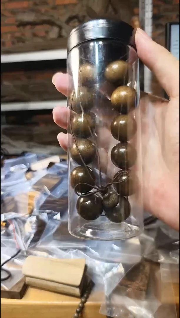 楠木（金丝楠）把件2.0阴沉绿