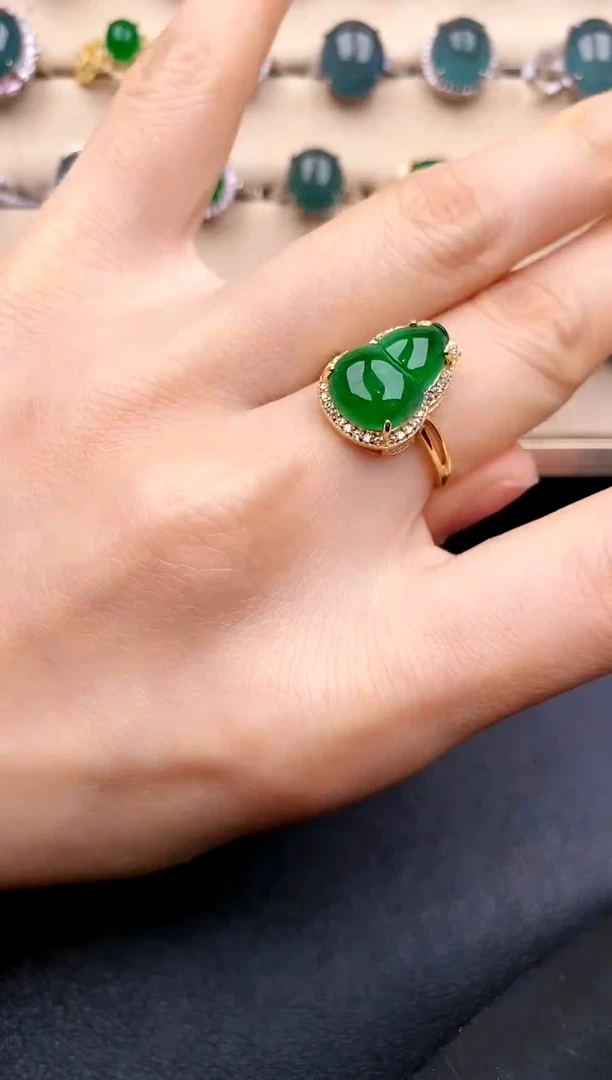 【闪购商品】翡翠戒指银S925镶嵌....