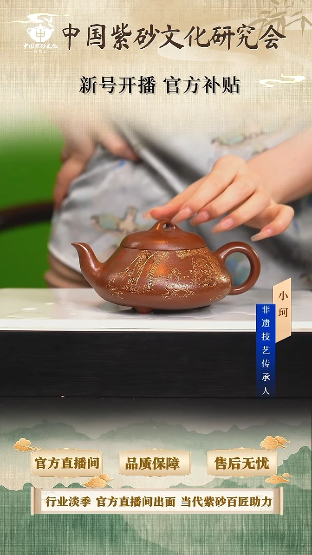 茶壶紫砂陶茶文化王          景舟红泥300cc左右
