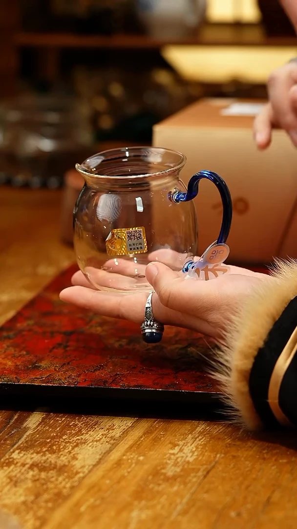 【闪购商品】禾器/晶彩美满茶海/浅蓝色/定制款