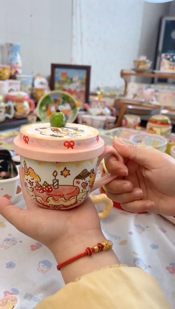 摆件陶景德镇陶瓷手绘微瑕