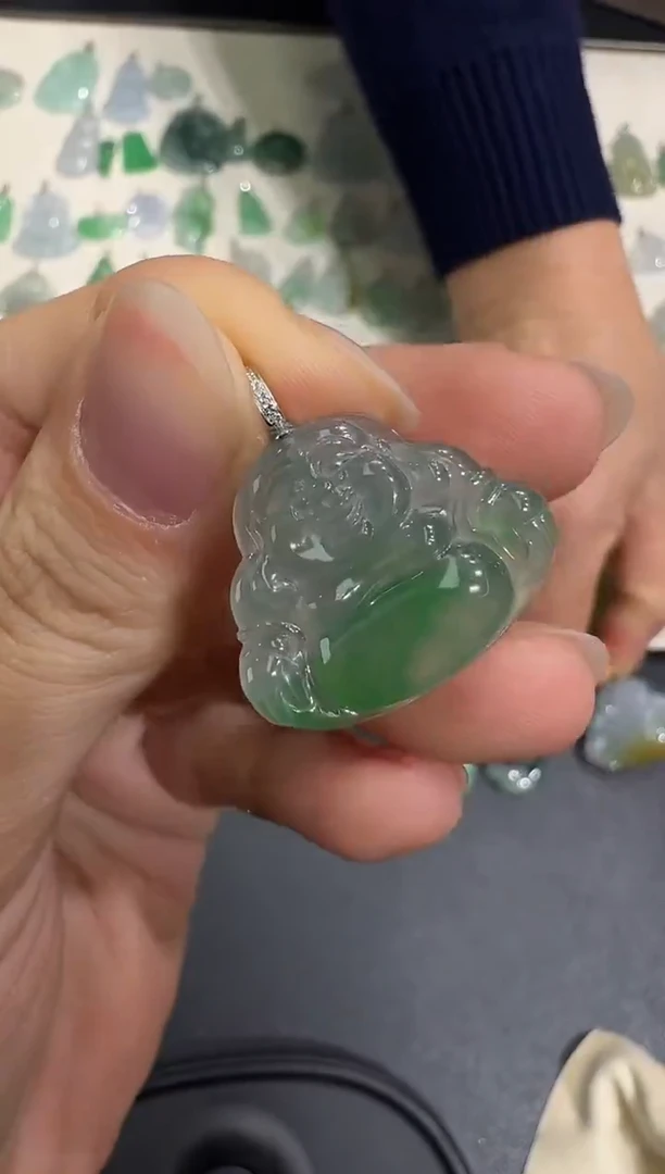 颈饰18K金镶嵌翡翠X1215-1501-127