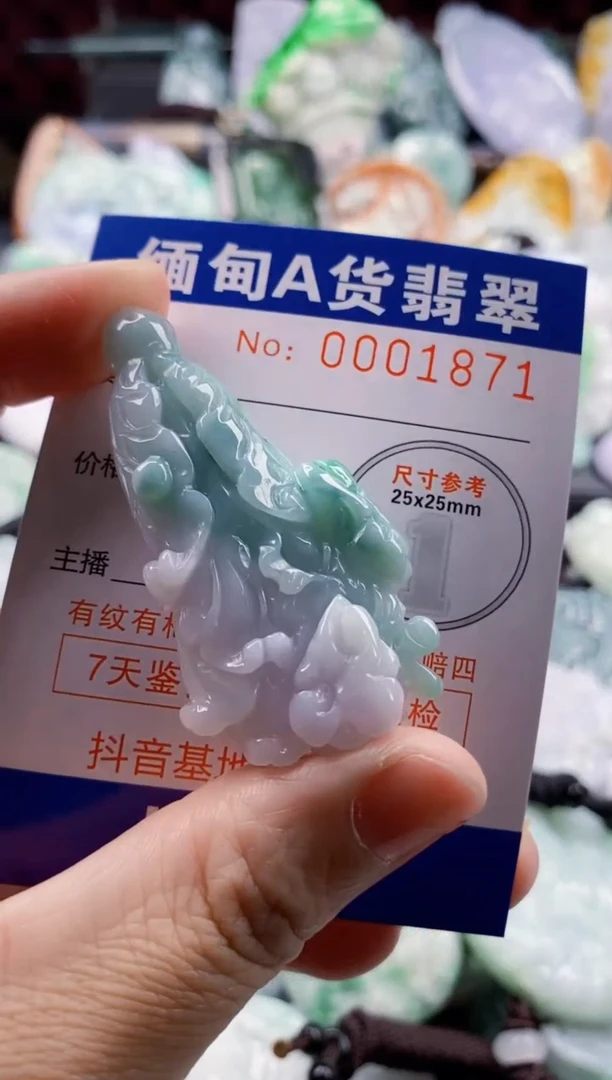 翡翠未镶嵌吊坠(不含链)1