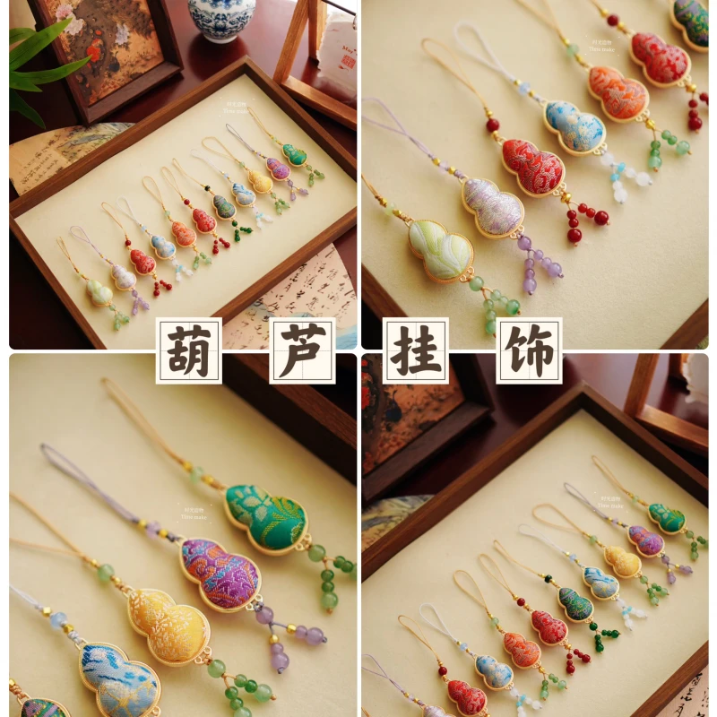 国风小葫芦双面挂饰-手机、钥匙、包挂、新中式挂件