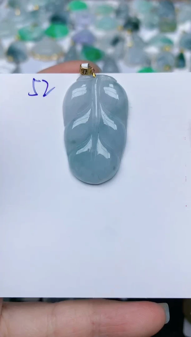 【闪购商品】翡翠颈饰18K金镶嵌天然翡翠A货    523