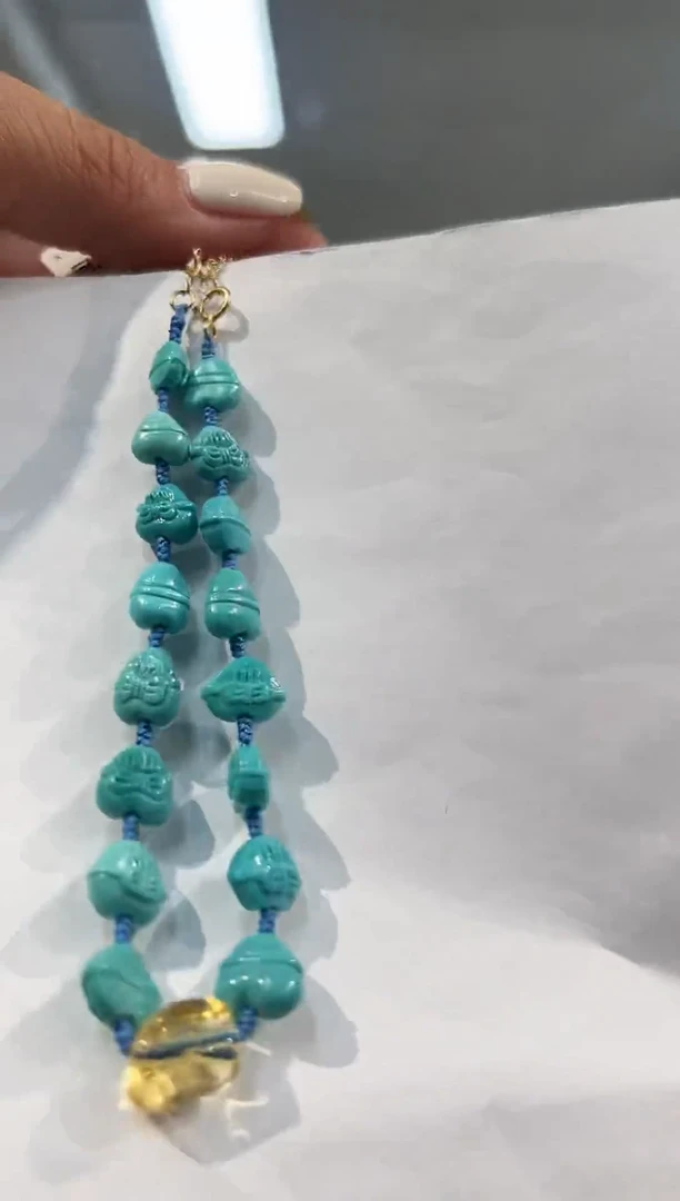【闪购商品】绿松石手串银S925镶嵌发货一件