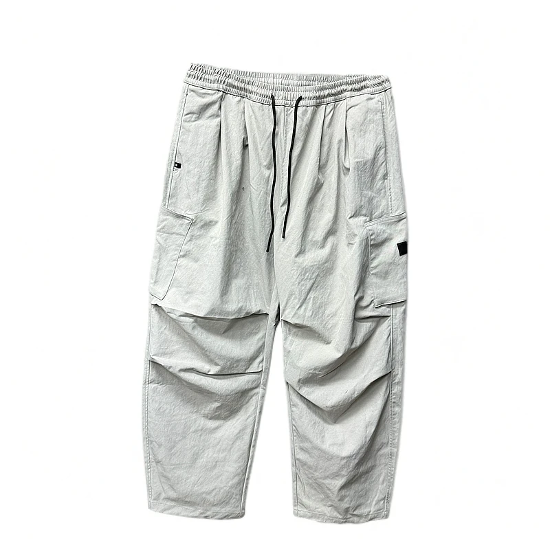 直筒裤子男士春季新款潮ins潮牌高街运动阔腿休闲长裤60778